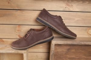 Мужские туфли Ecco из коричневой кожи